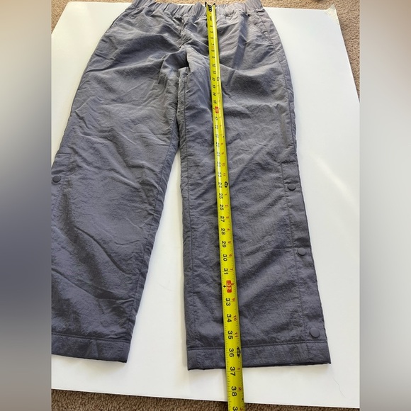 Gap Fit Fleece Lined Snap Bottoms Parachute Sweatpants Purple Size Medium P - Picture 10 of 12